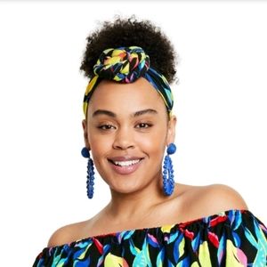 Lemon printed knotted headband 🍋